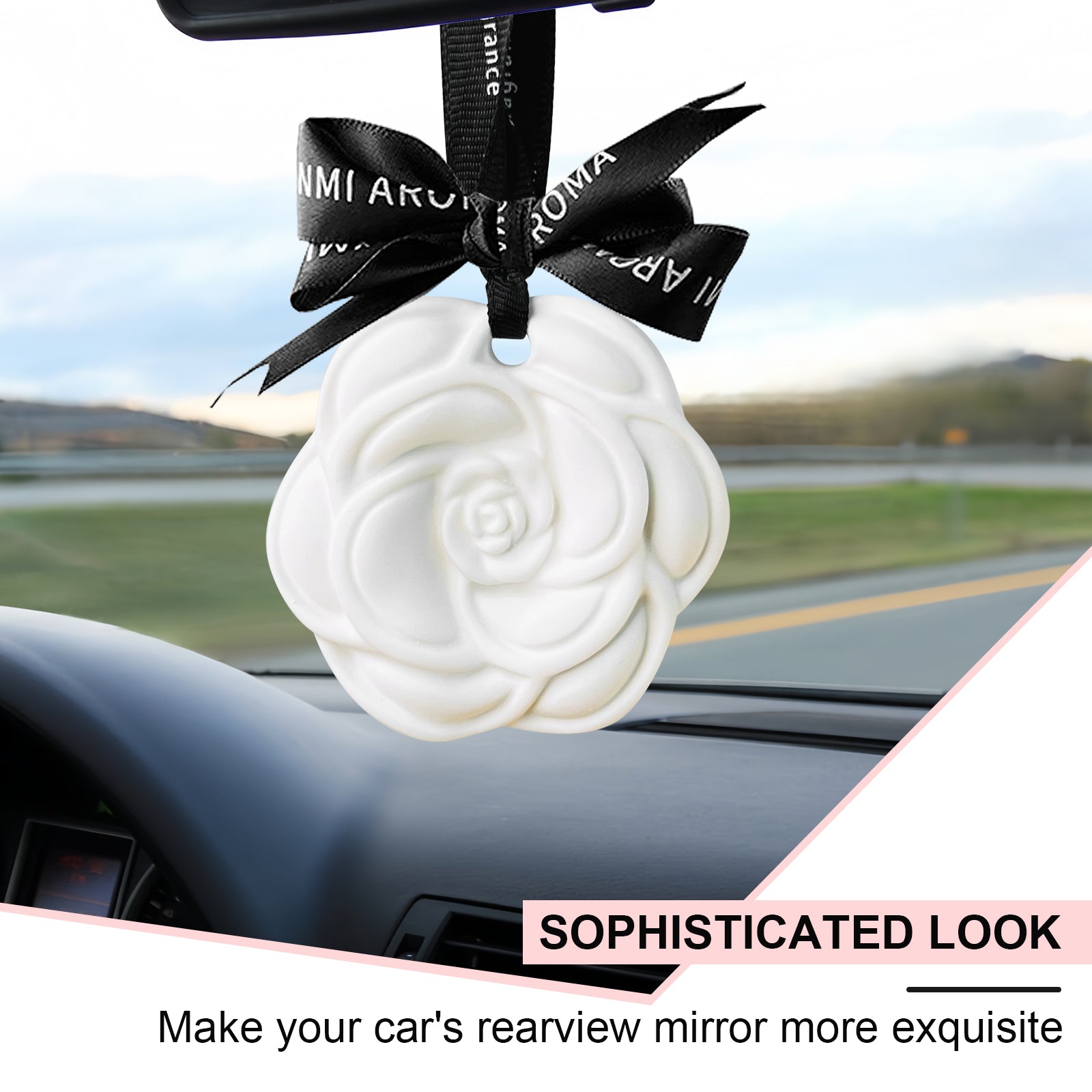 White Flower Holiday Ornament, Decorative Ornament