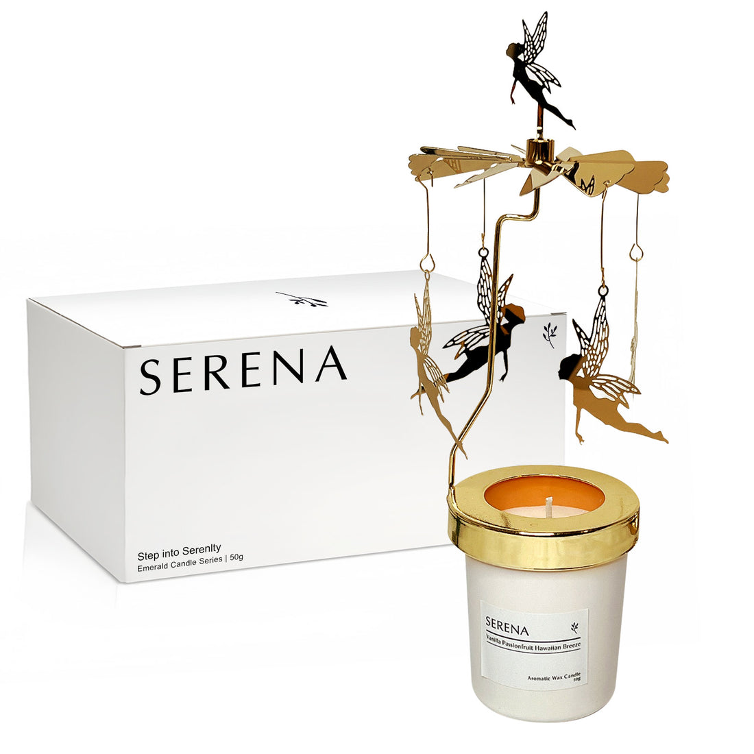 Frosted Candle for Room Decor, Serena Scented Candle (50g)