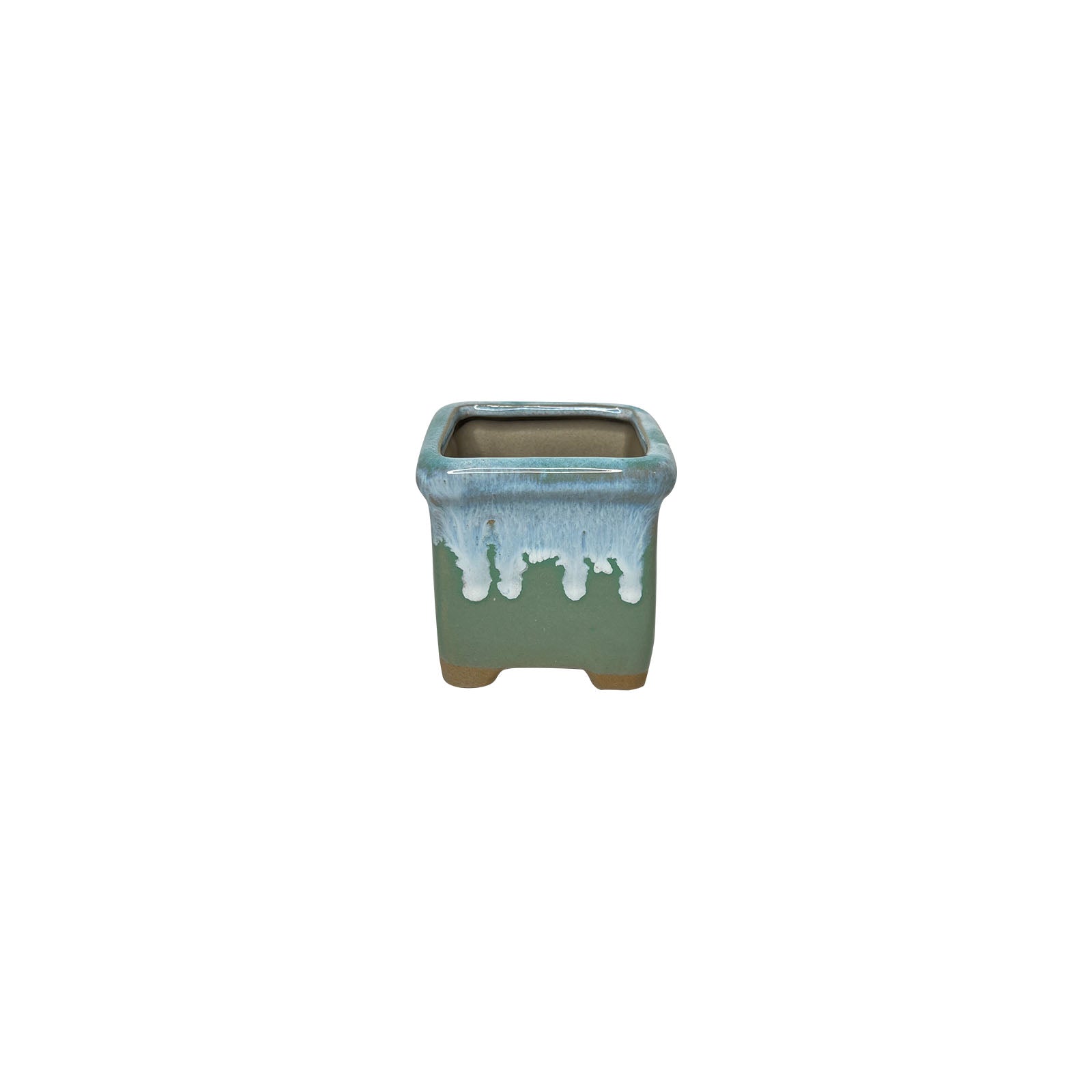 Painter Pot, Hand Painted Square Indoor Planter Pot