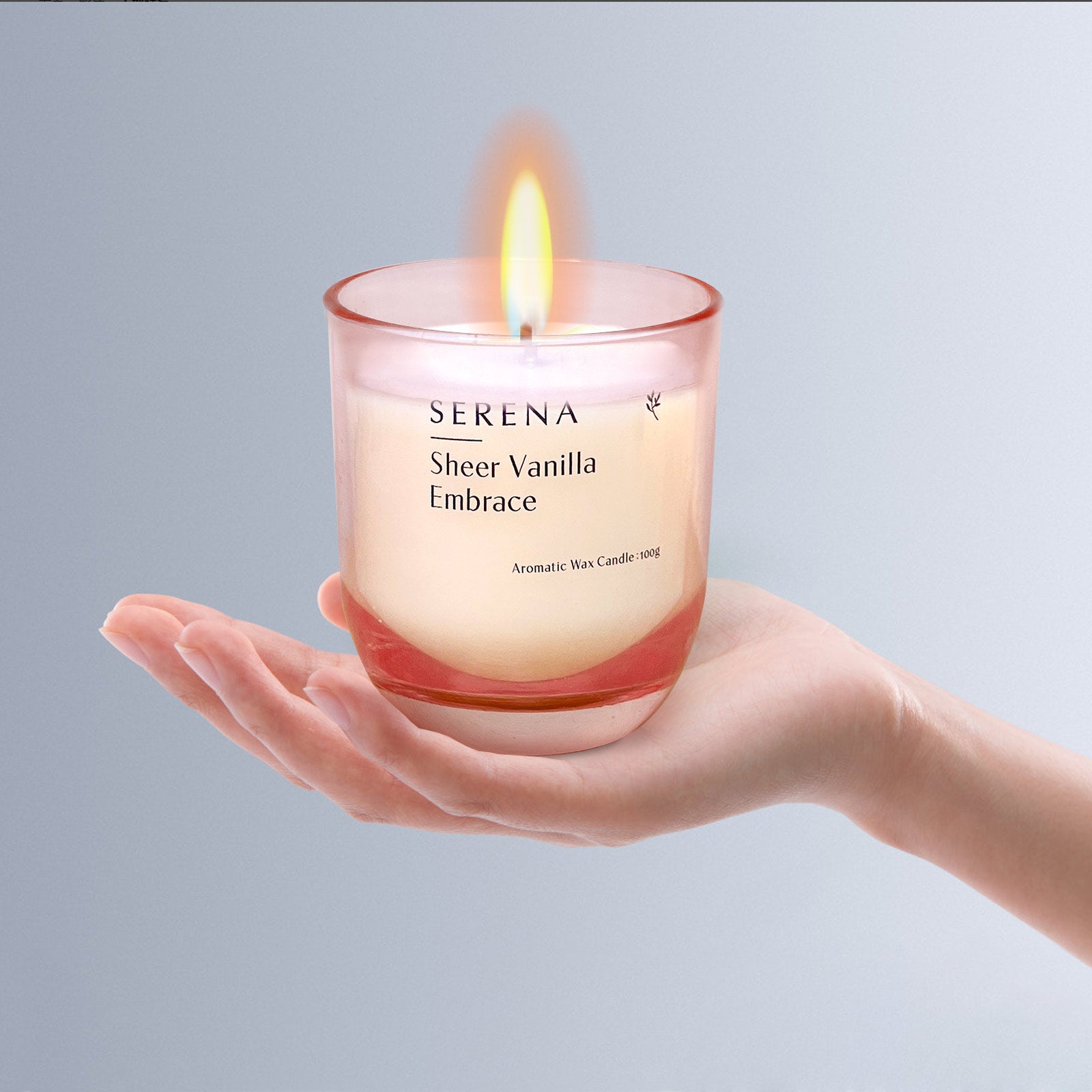 Soy Wax Candles, Serena Jar Candle, Decorative Candles in Jars (100g)