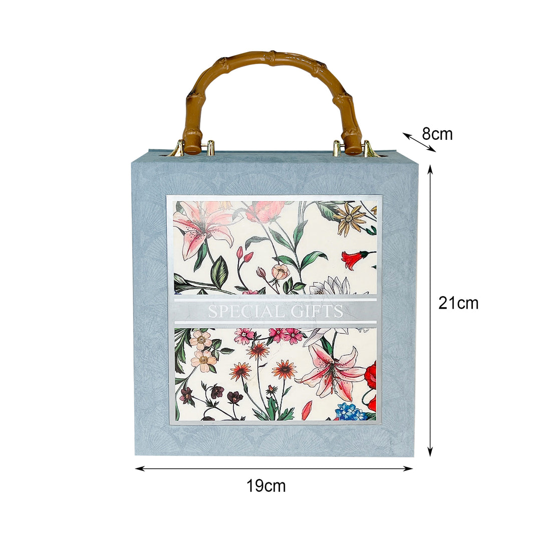 Gift Box With Handle, Floral Special Gift Box, Wedding Gift Box