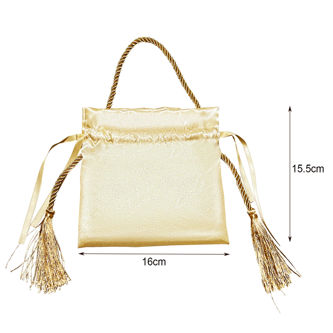 Drawstring Gift Bags Set of 10, Premium Curated Craft Gift Bag, Reusable Bag