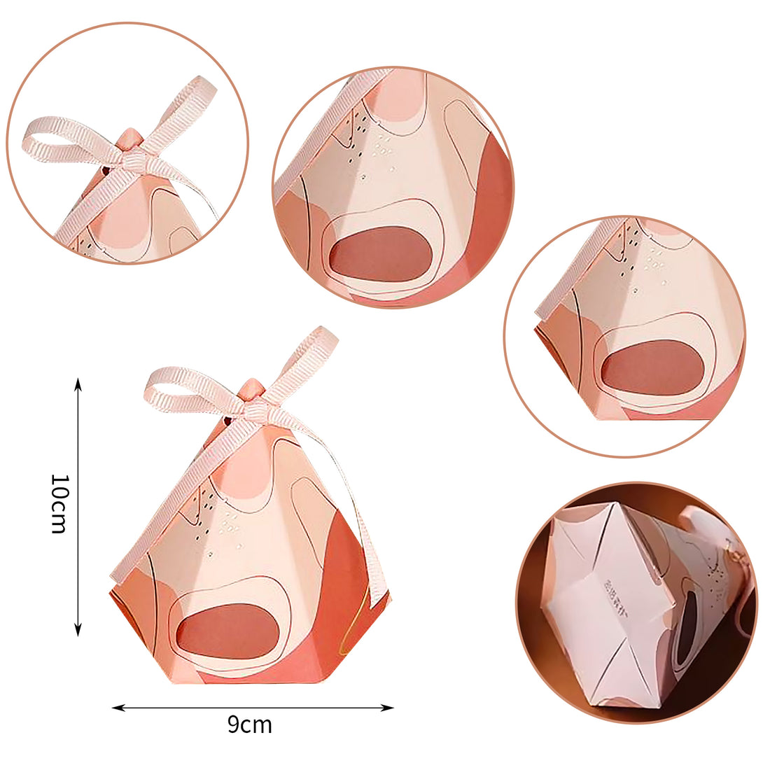 Pyramid Gift Box Set of 10, Premium Craft Curated Gift Box