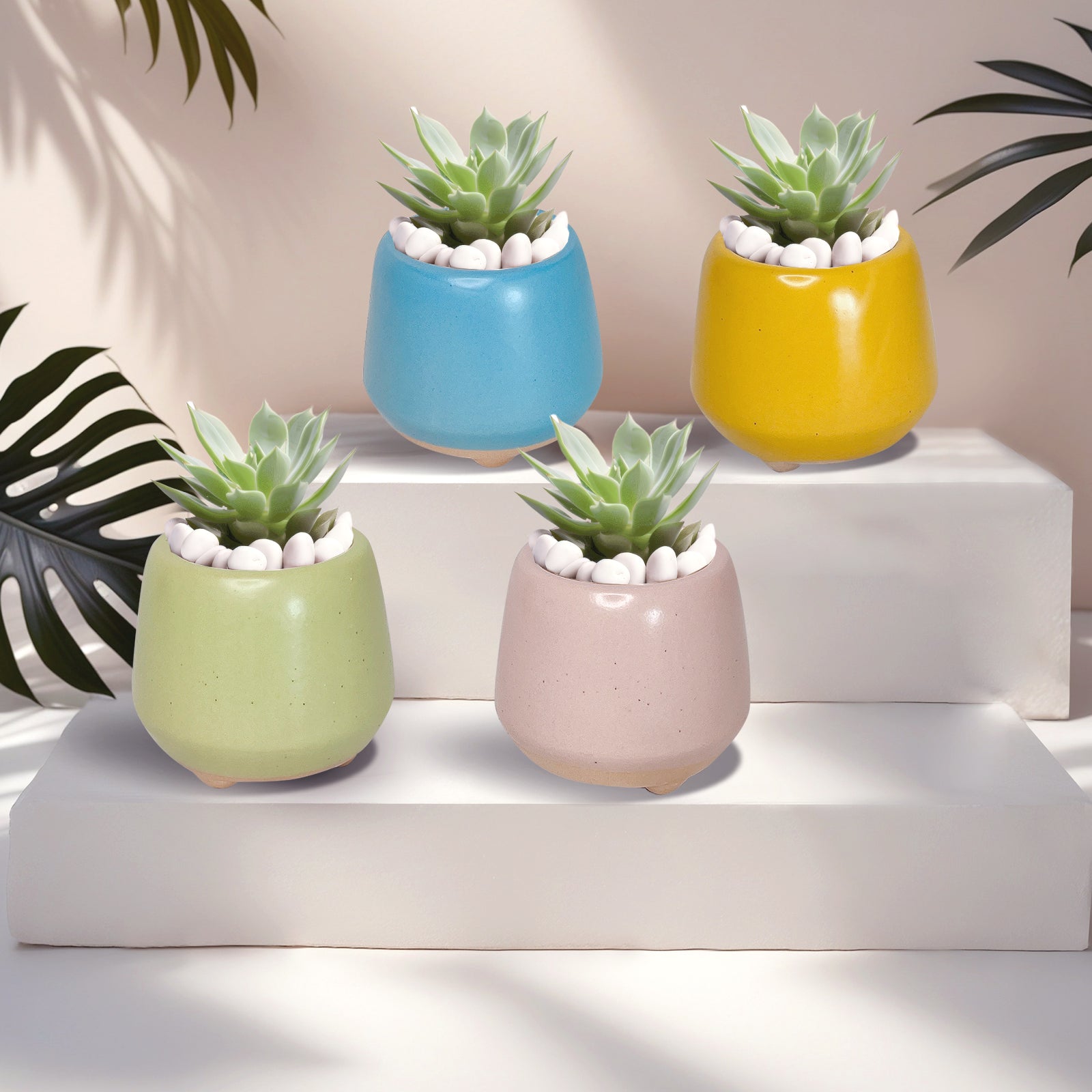 Colorful Clay Planter Pot, Small Clay Plant Pots, Paint Clay Plant Pots