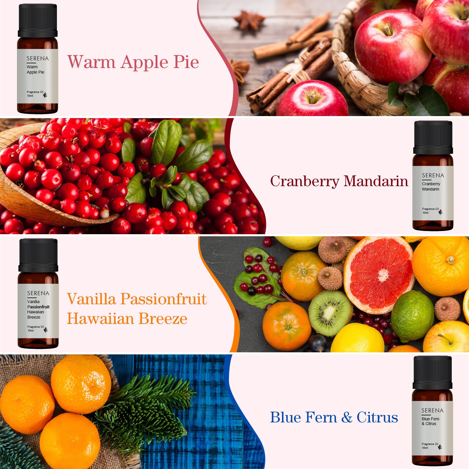 Serena Fragrance Oil, Home Fragrance, Air Freshener (10ml)