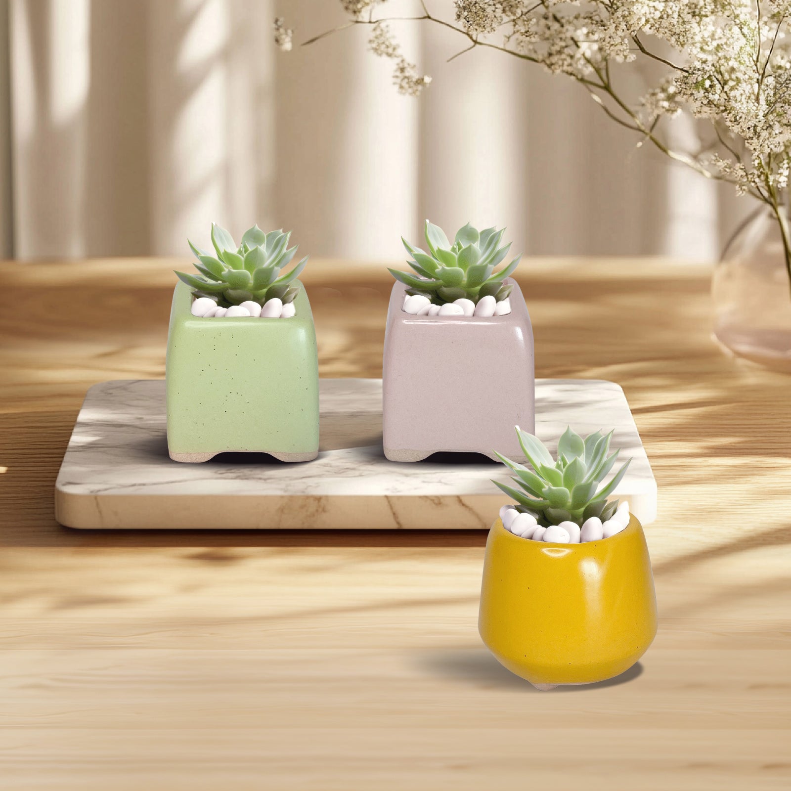 Colorful Clay Planter Pot, Small Clay Plant Pots, Paint Clay Plant Pots