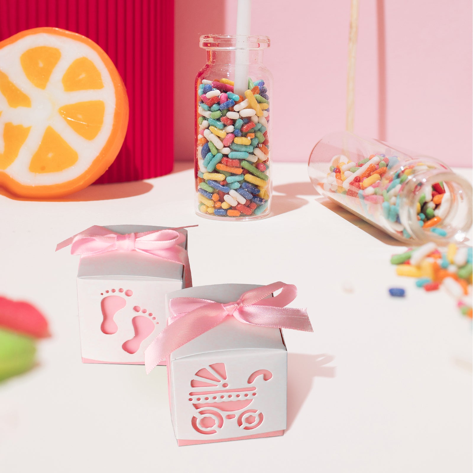 Baby Shower Sweet Gift Box Set of 10, Premium Craft Gift Box