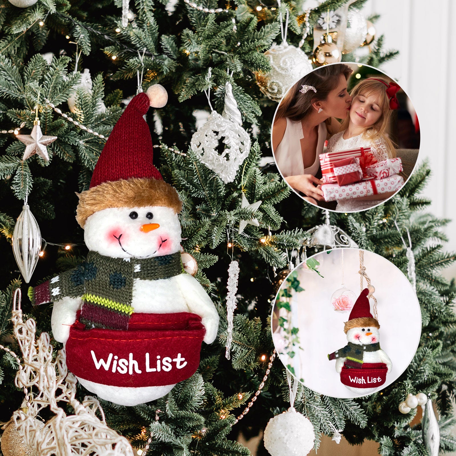 Adorable Snowman Plush Keychain – Cute Winter Bag Charm, Holiday Accessory, and Perfect Christmas Gift for All Ages