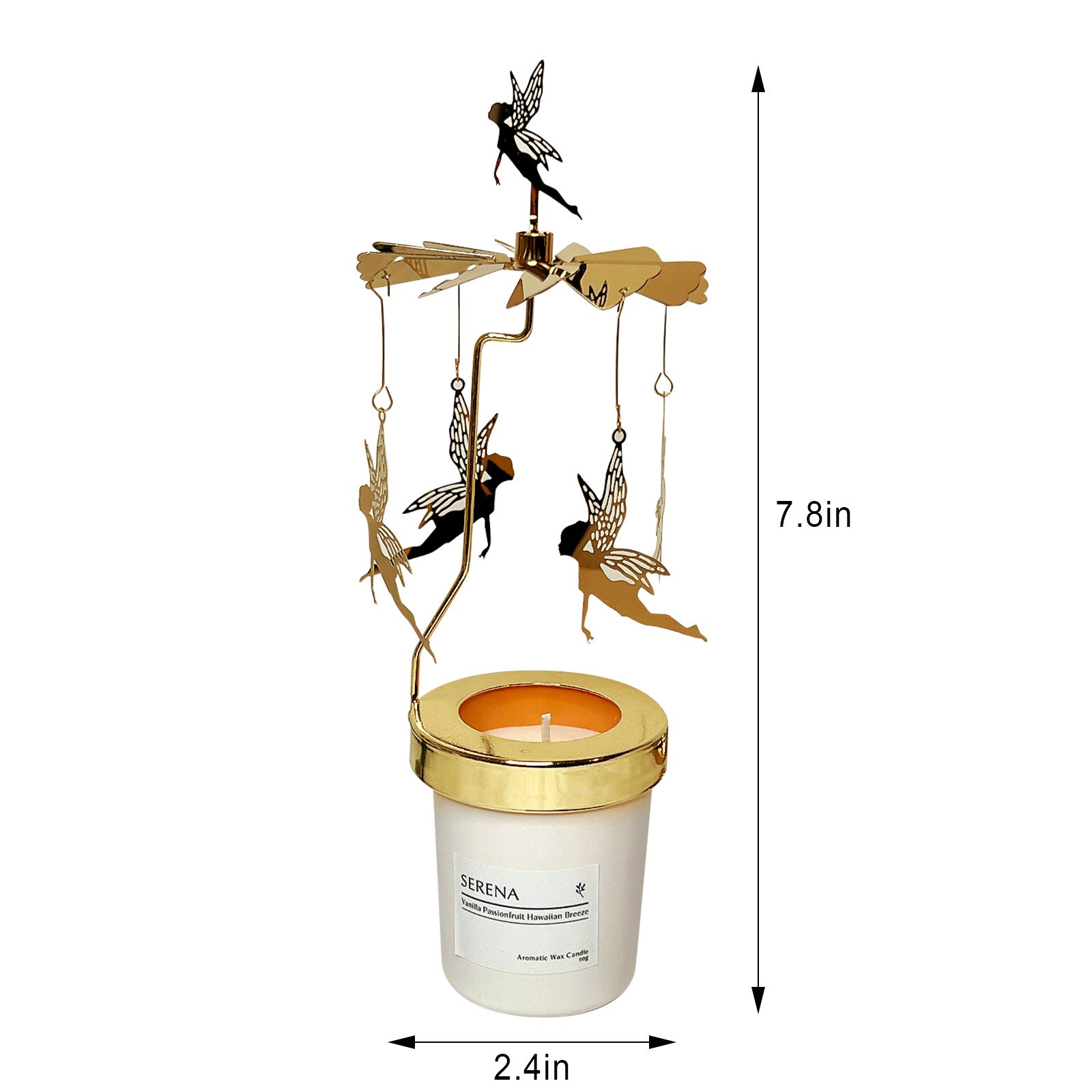 Frosted Candle for Room Decor, Serena Scented Candle (50g)