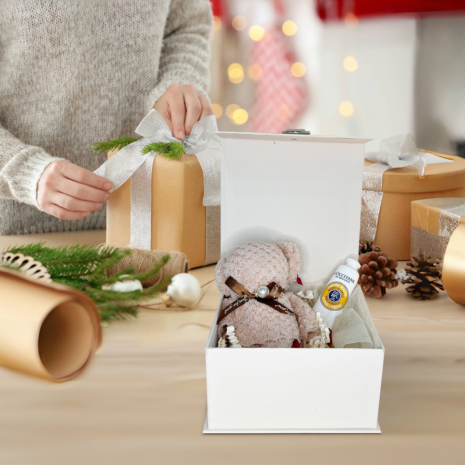 Flower Gift Box for Her, Premium Craft Curated Gift Box