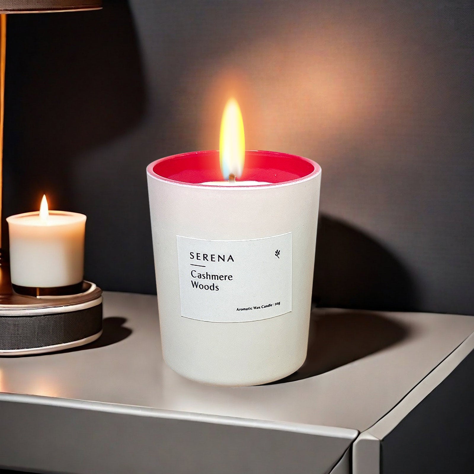 Frosted Glass Candle Set for Home Decor, Serena Scented Candle Set (50g * 3)
