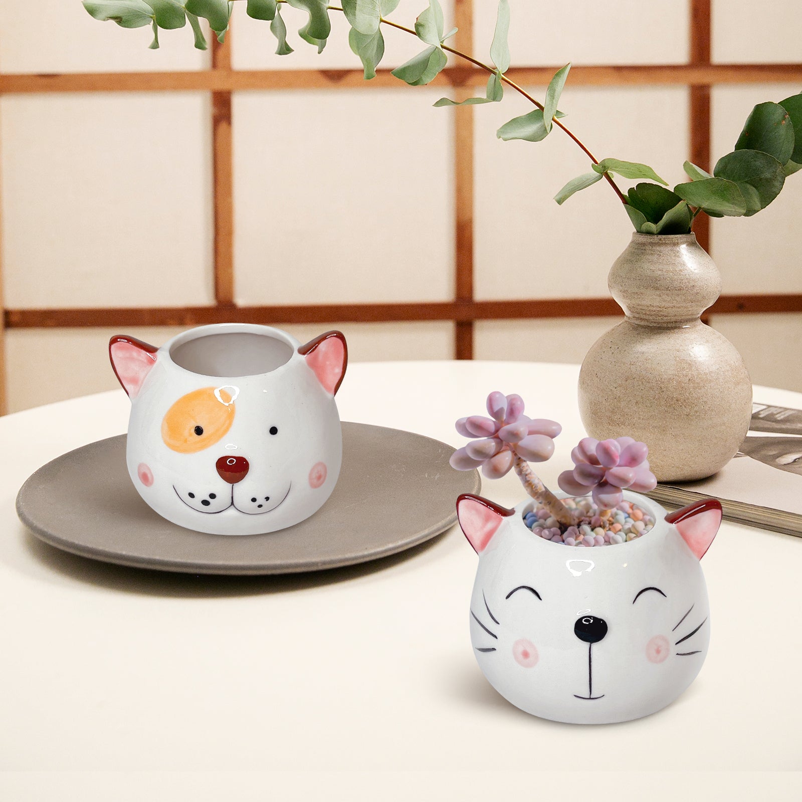 Cute Animal Planters, Unique Ceramic Animal Plant Pots