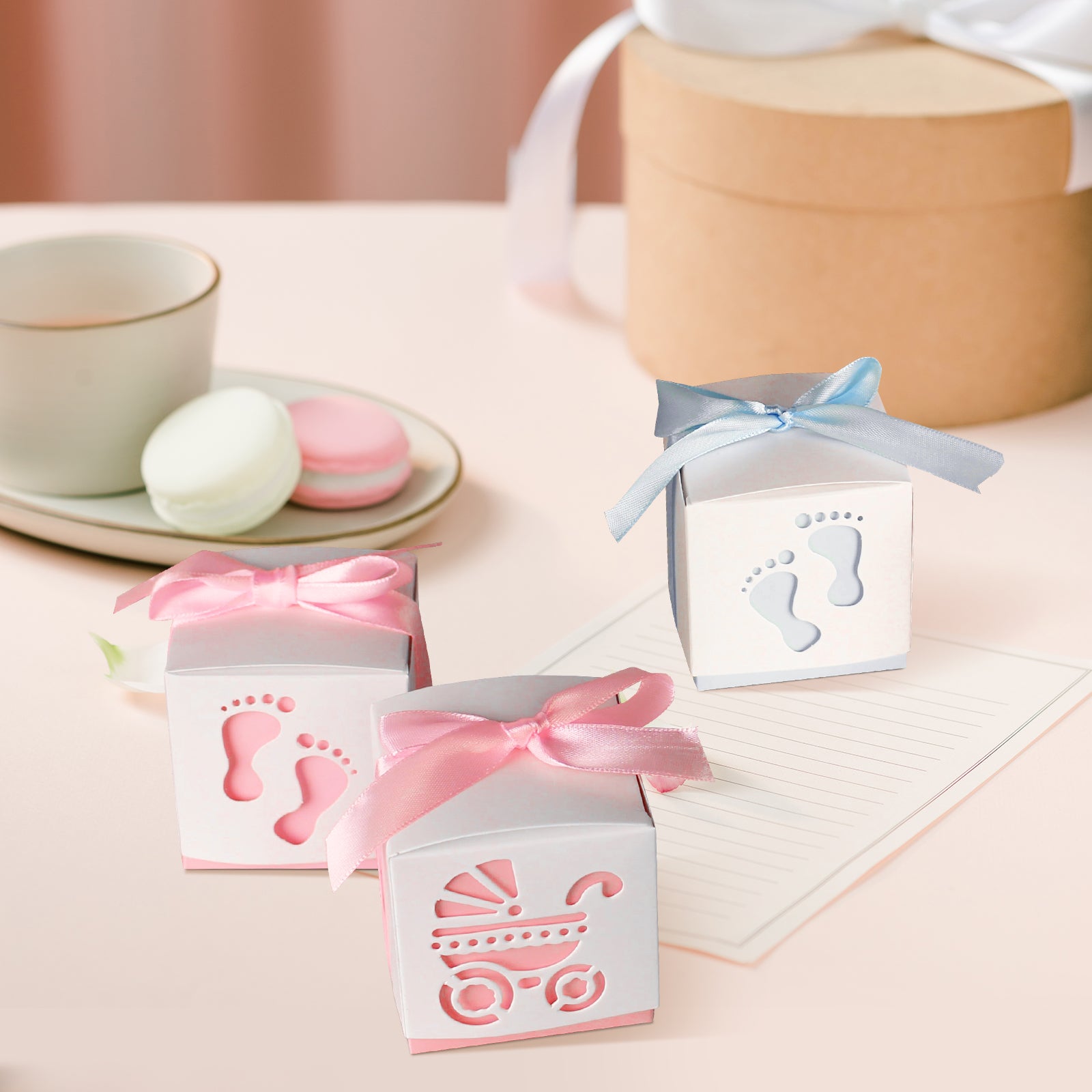 Baby Shower Sweet Gift Box Set of 10, Premium Craft Gift Box