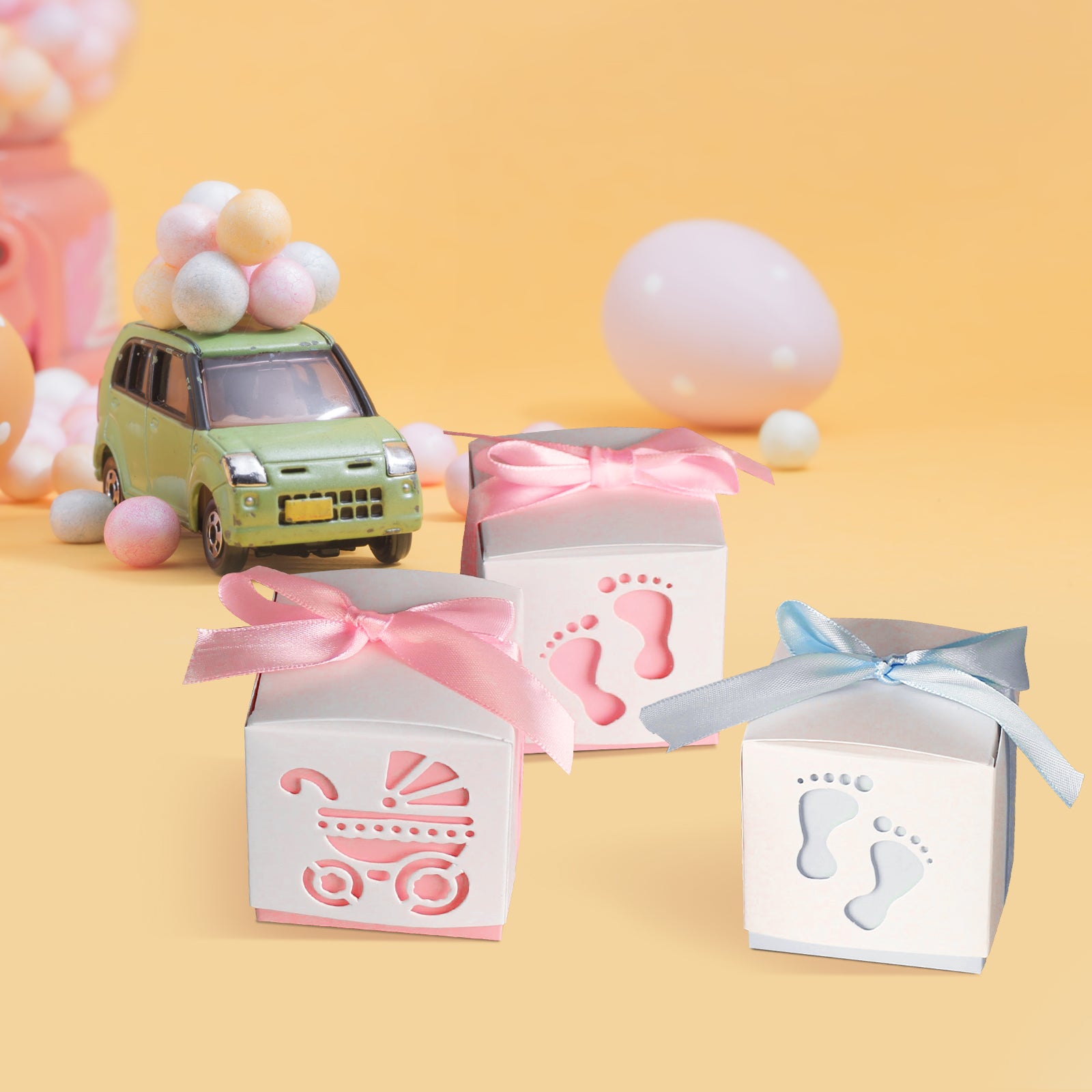 Baby Shower Sweet Gift Box Set of 10, Premium Craft Gift Box