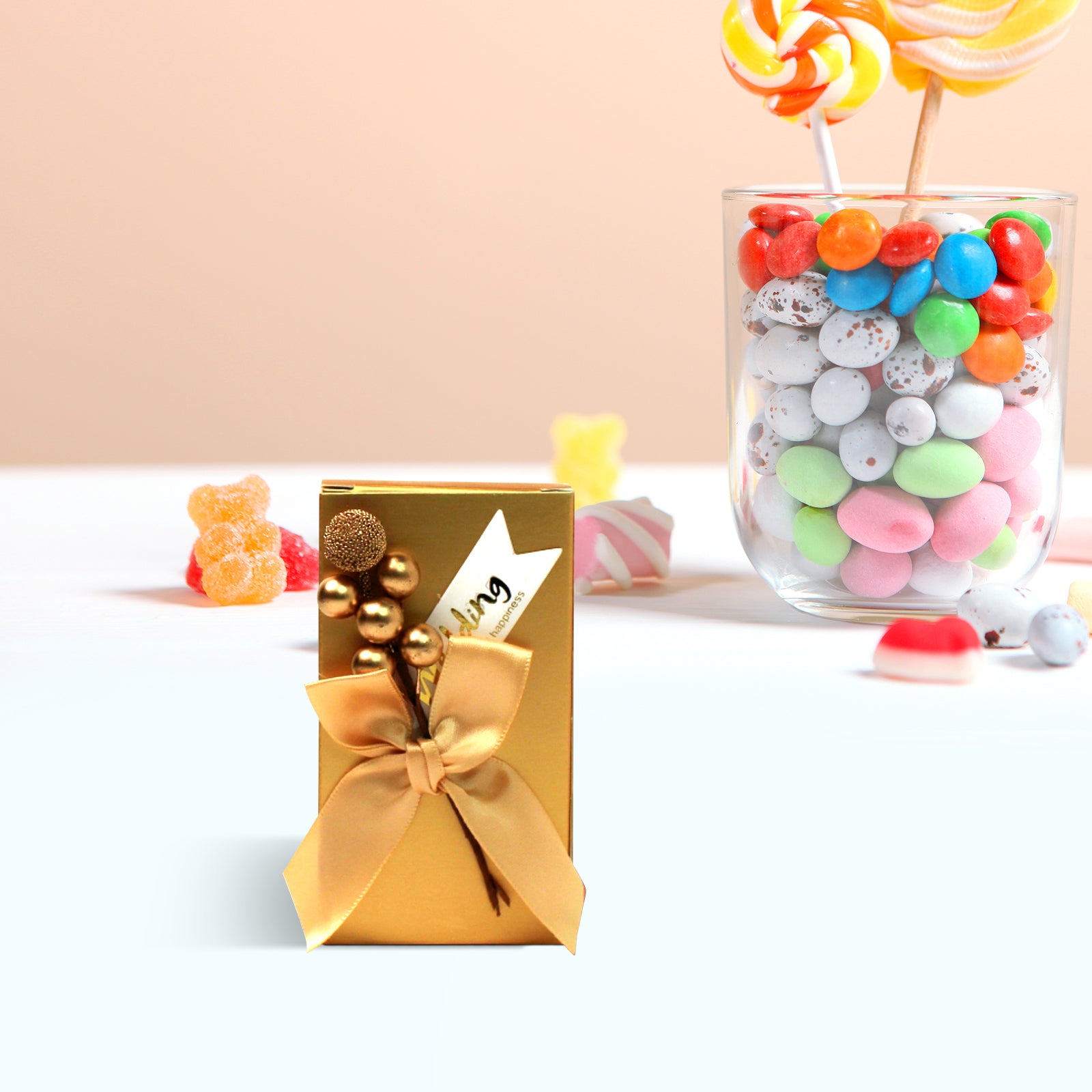 Gold Gift Box Set of 10, Premium Gold Boxes for Gift
