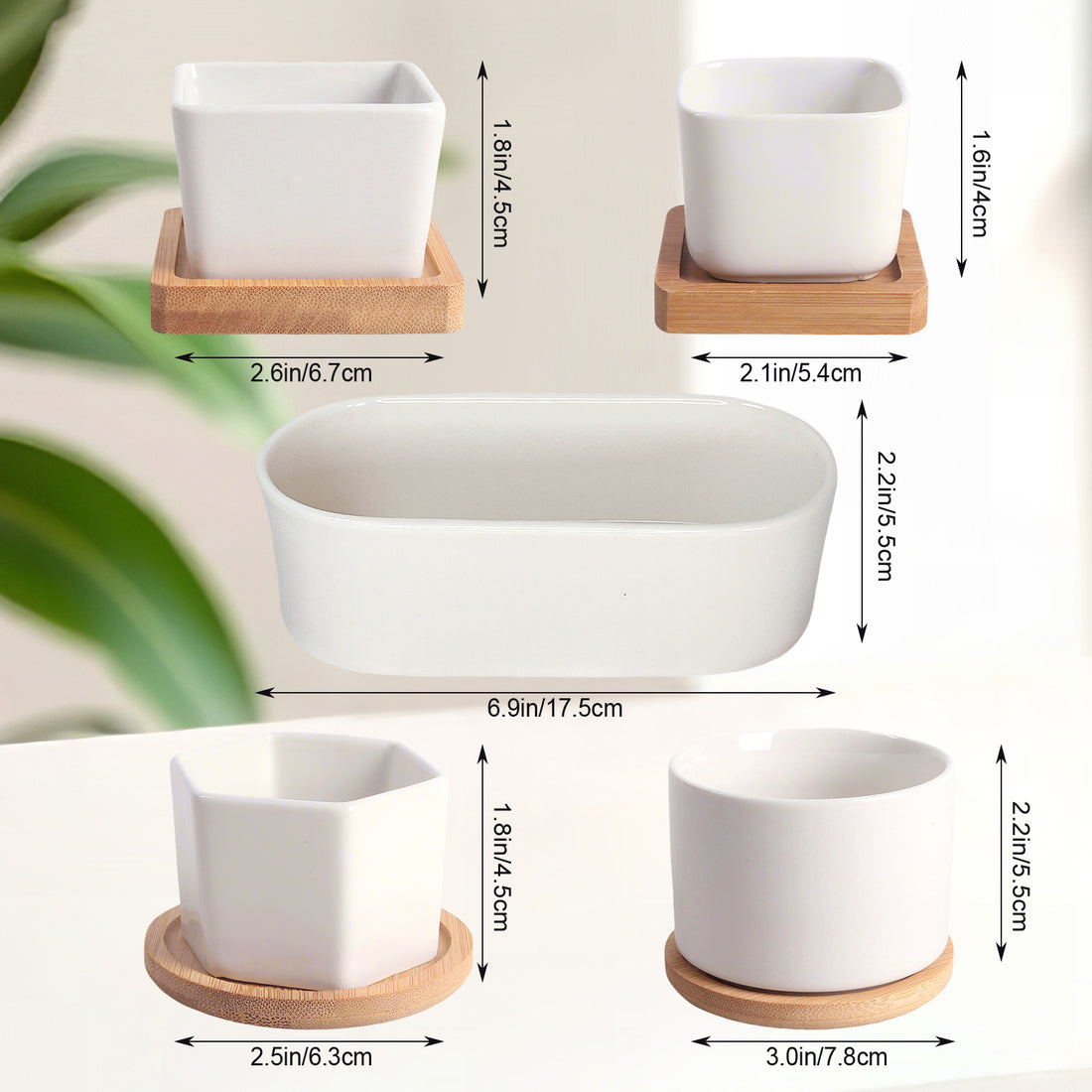 Modern Planter Pot, Pure White Ceramic Planter Pot, Home Decor