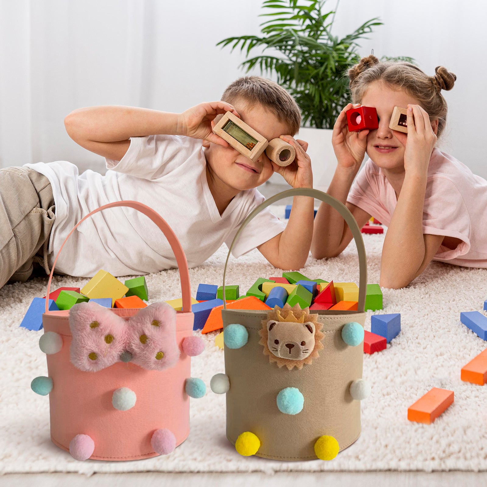 Kids Party Goodie Bags - Reusable, Colorful Party Favor Bags for Birthdays & Events