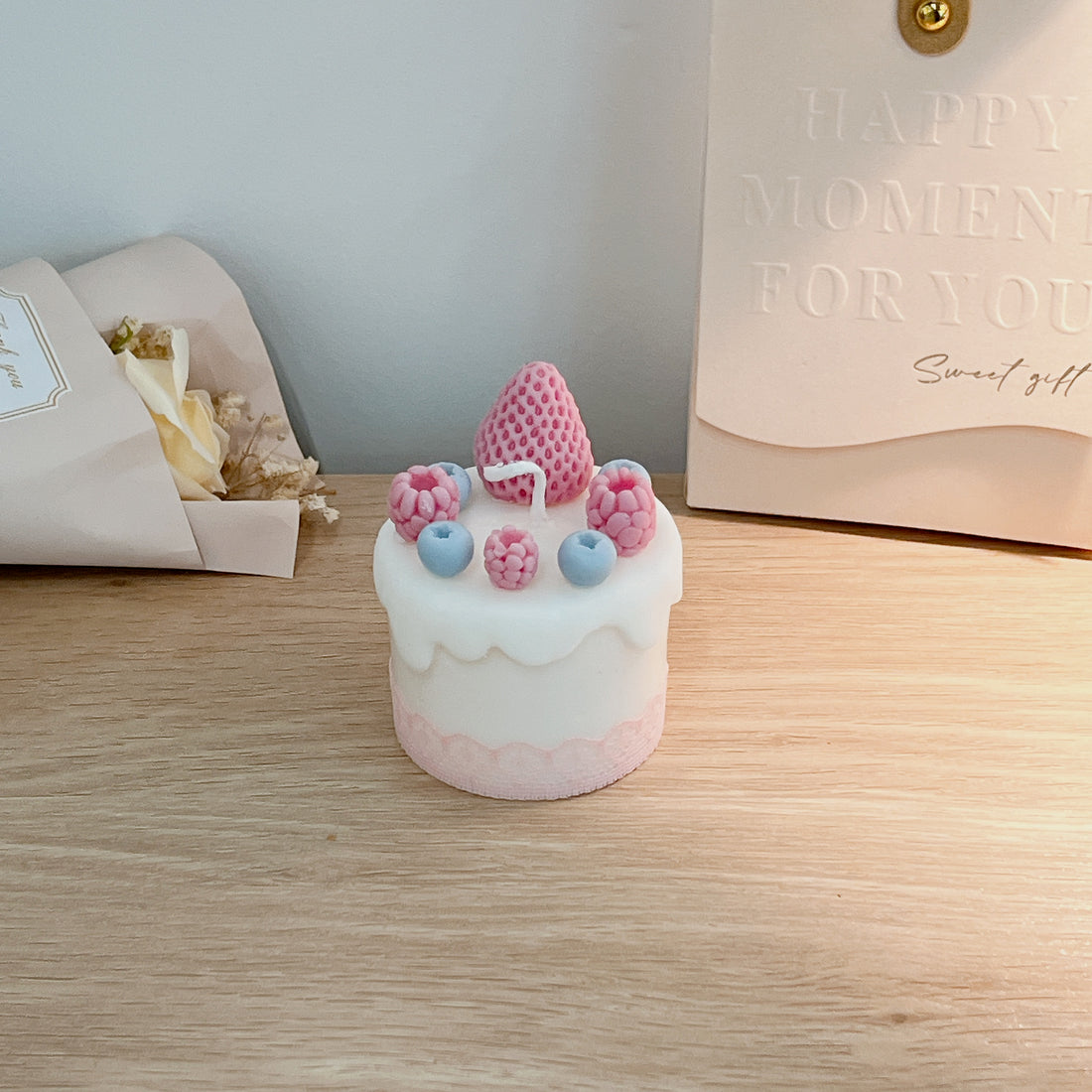 Cake Candle, Handmade Scented Candle, Birthday Party Decor