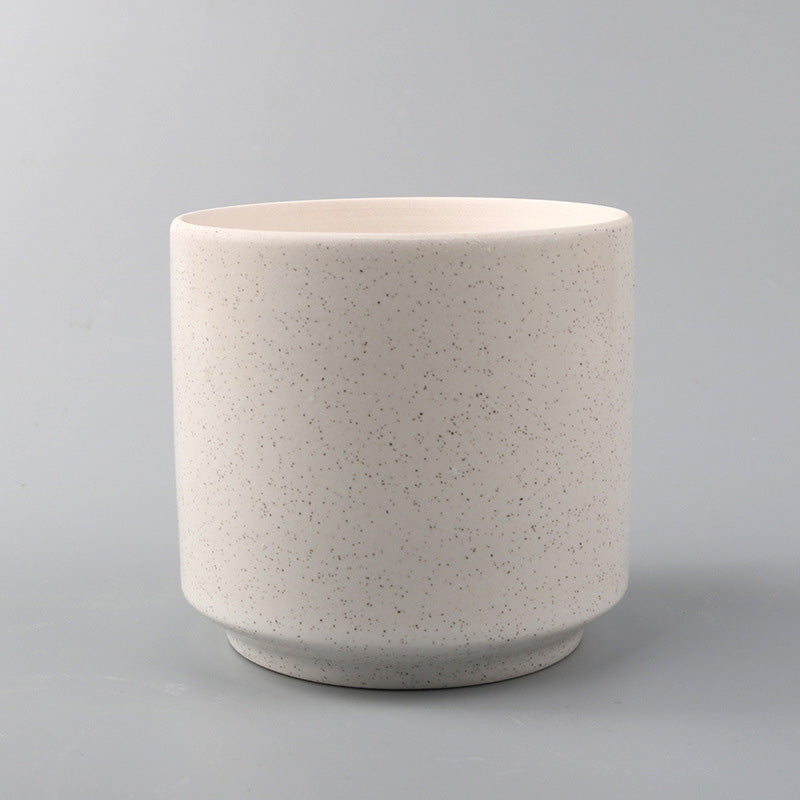 Ceramic Succulent Planter, Minimalist Champagne Ceramic Pots