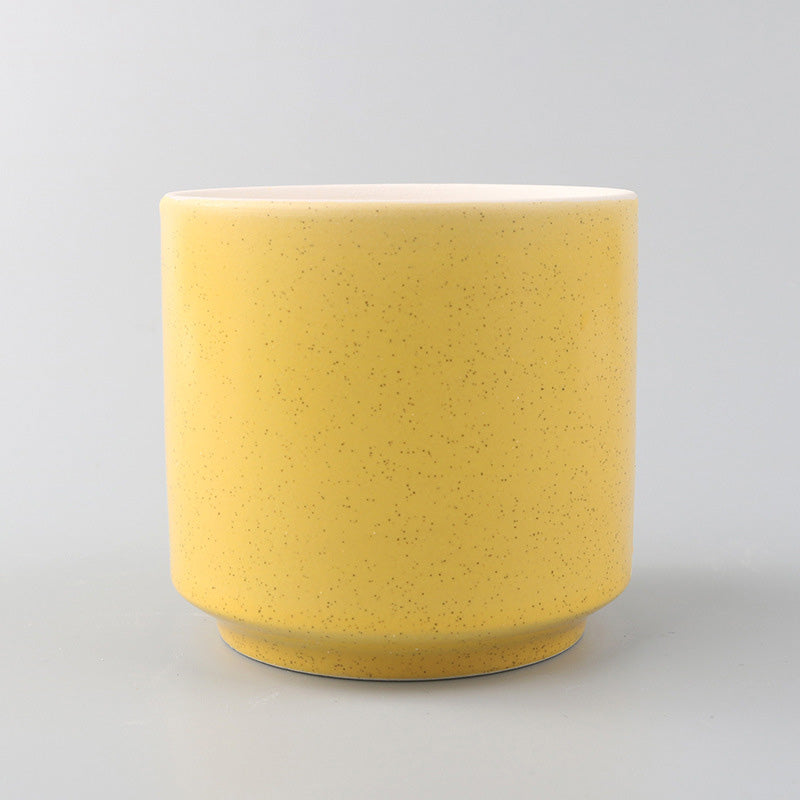 Ceramic Succulent Planter, Minimalist Champagne Ceramic Pots