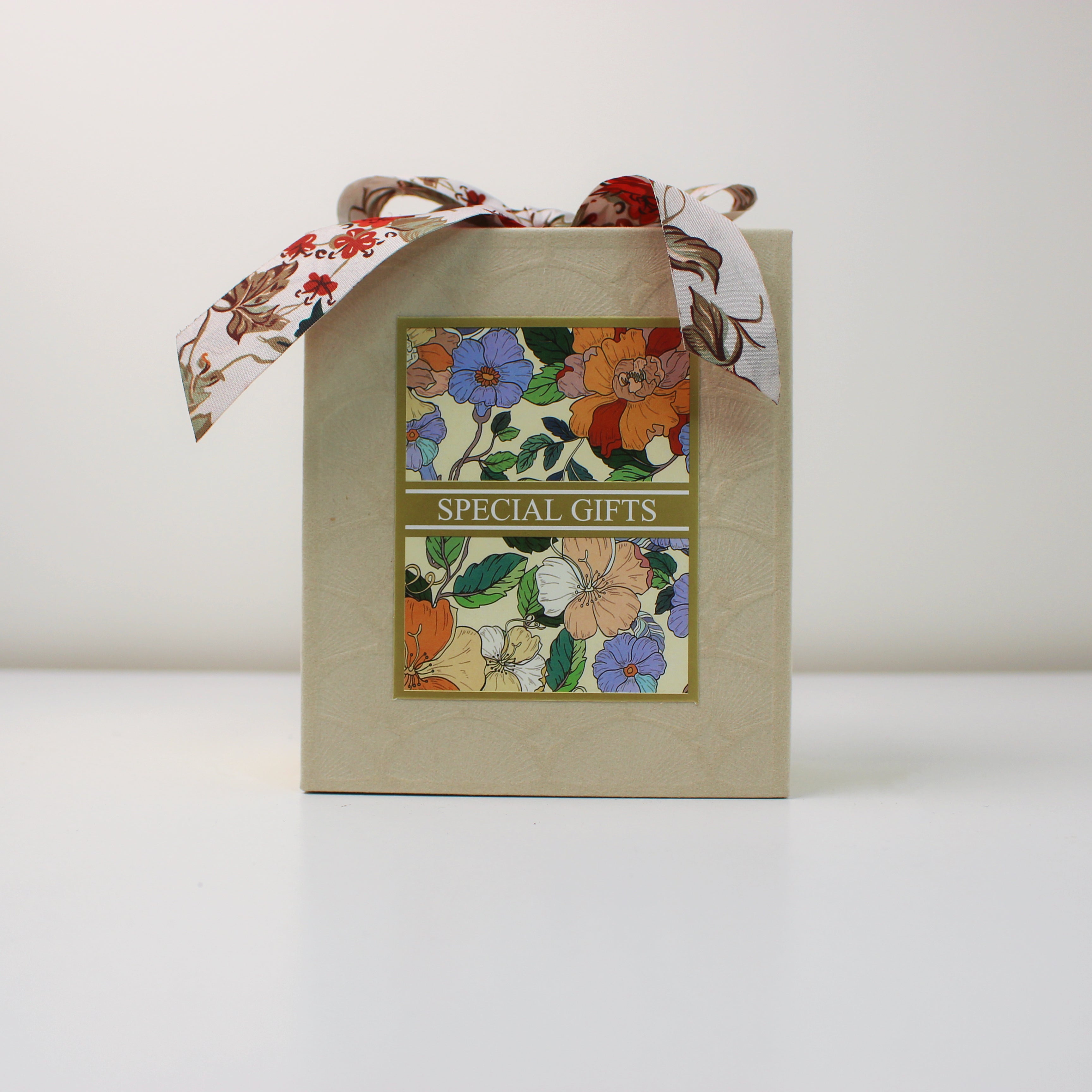Floral Gift Box With Bow, Special Gift Box, Premium Craft Gift Box