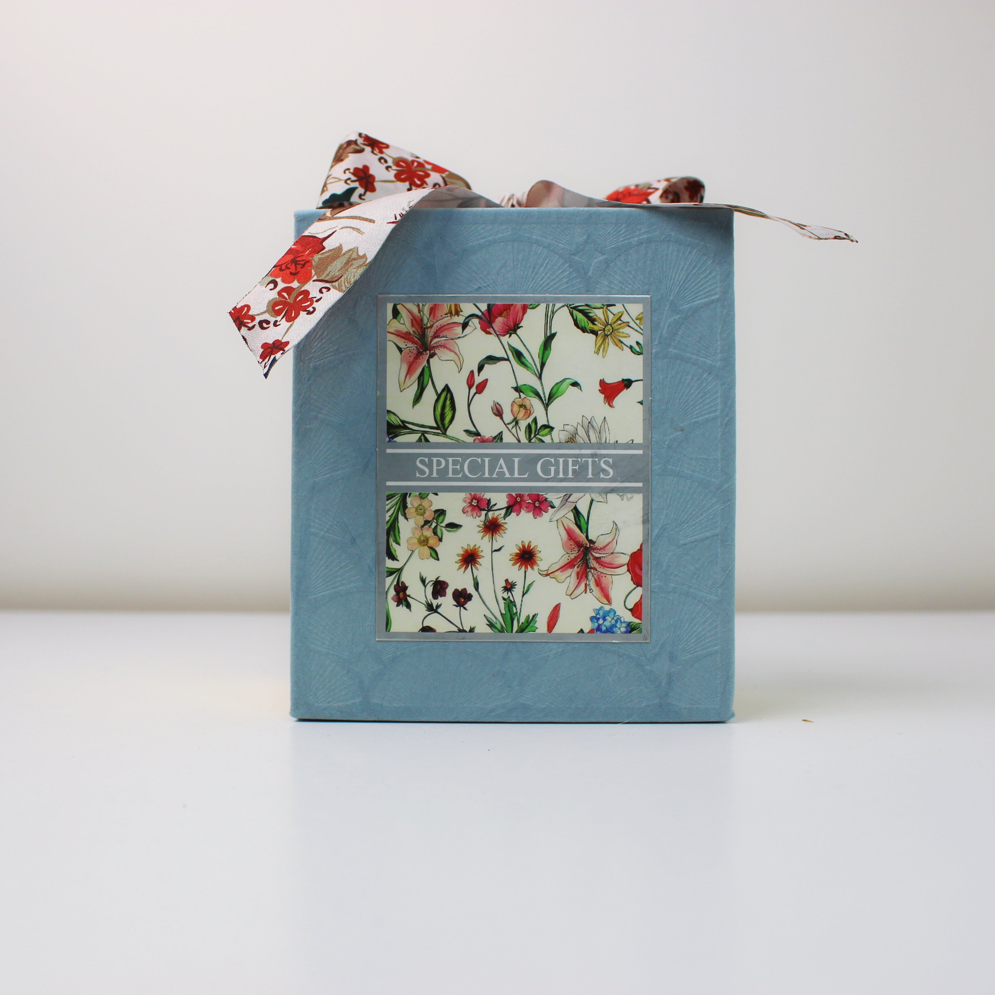 Floral Gift Box With Bow, Special Gift Box, Premium Craft Gift Box
