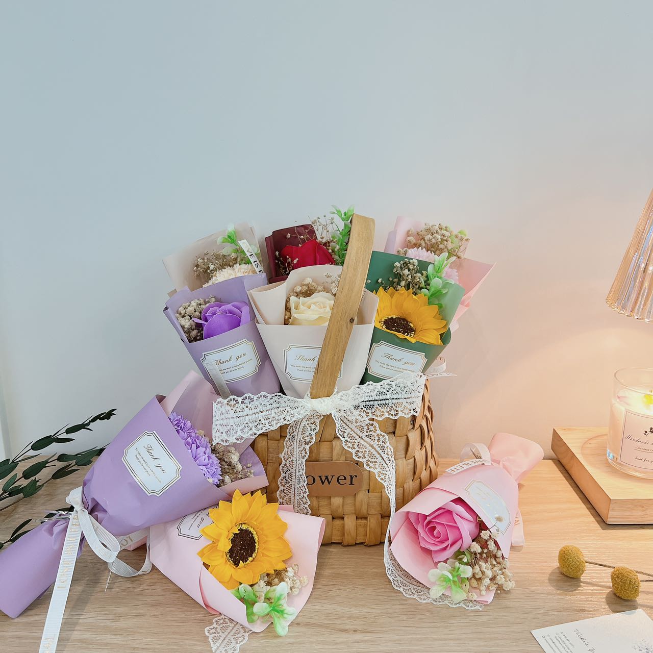 Woven Gift Baskets, Unique Craft Basket, Anniversary Basket Gift