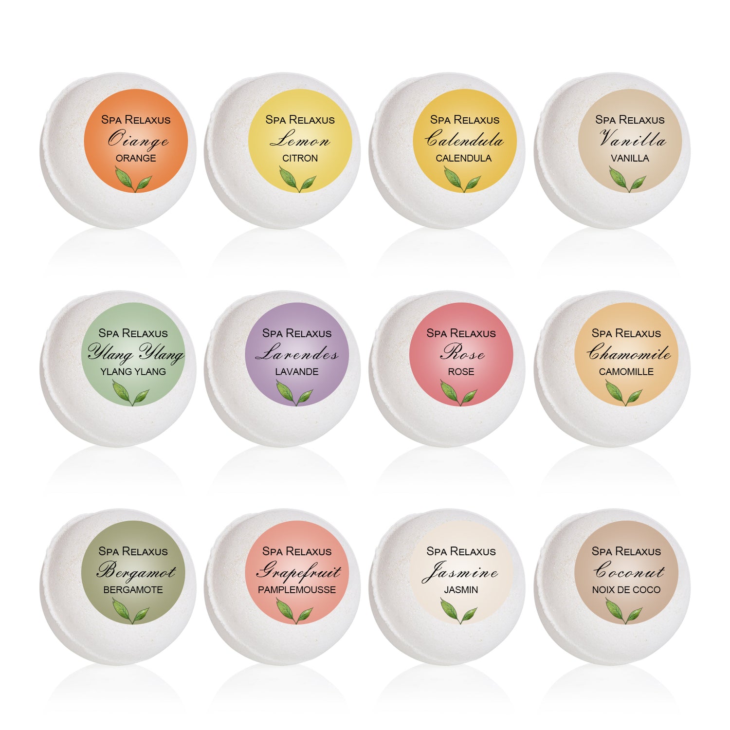 Natural Bath Bombs, Round Bath Bombs, Self Care Bath Bombs