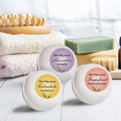 Natural Bath Bombs, Round Bath Bombs, Self Care Bath Bombs