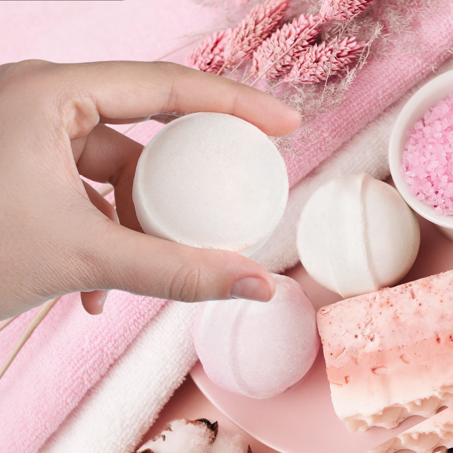 Natural Bath Bombs, Round Bath Bombs, Self Care Bath Bombs