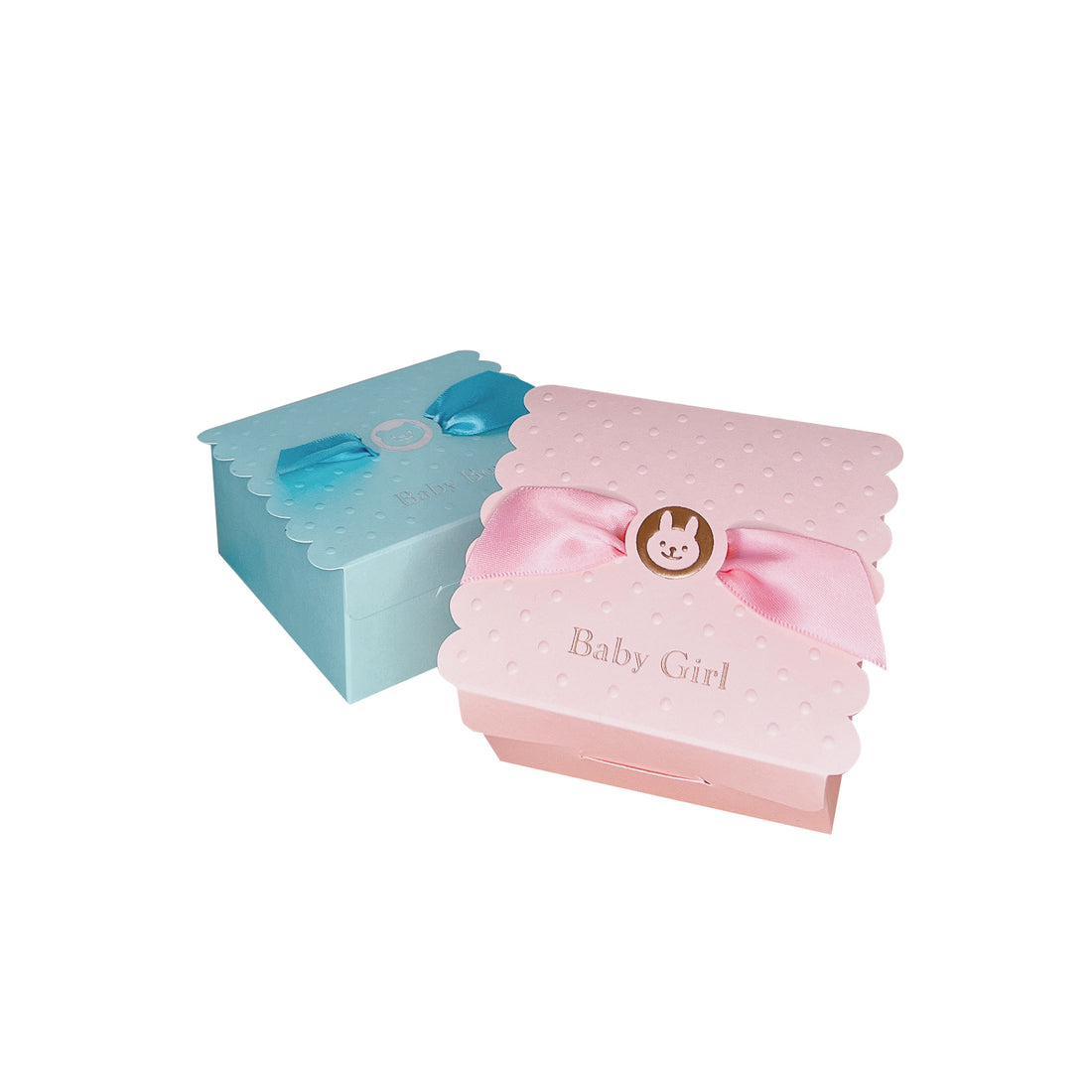 Baby Shower Candy Favor Boxes, Square Candy Box Set of 10