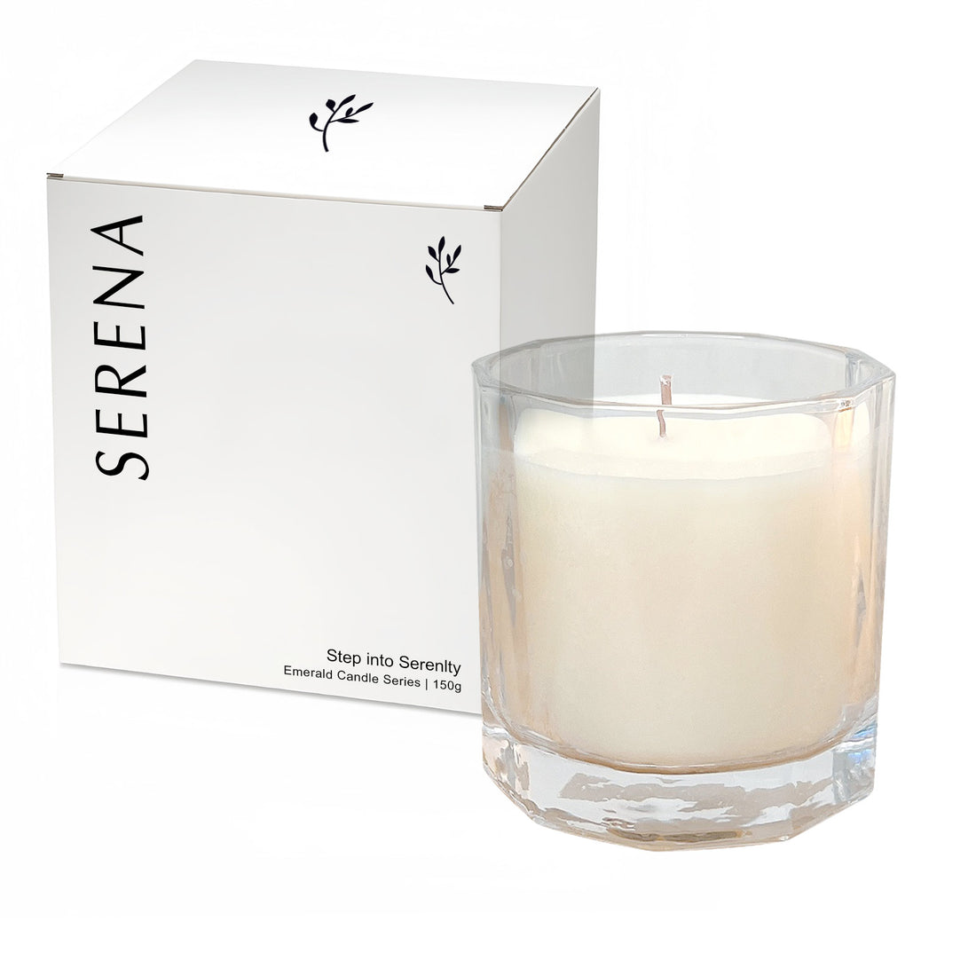 Soy Wax Candles, Serena Jar Candle, Decorative Candles in Jars (150g)