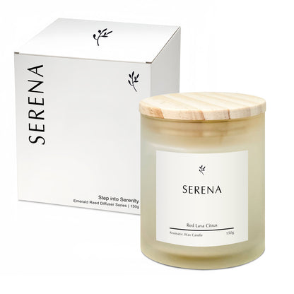 Frosted Candle for Room Decor, Serena Scented Candle (150g)