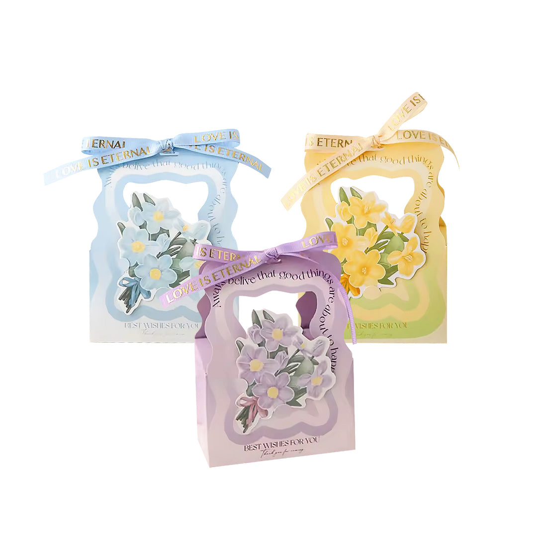 Flower Gift Box Set of 10, Premium Craft Gift Box for Her