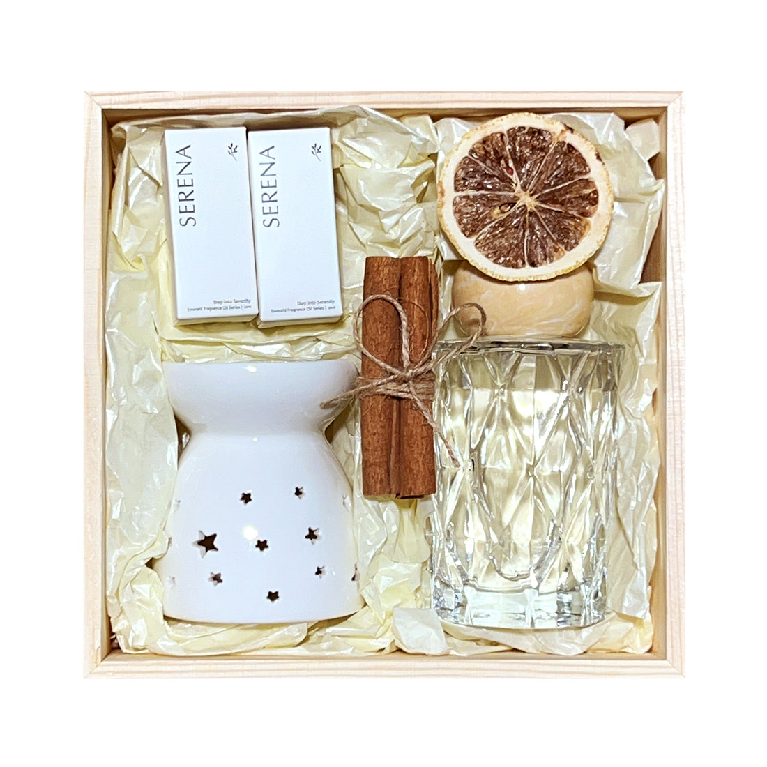 Perfect Home Fragrance Gift Set: Crystal Diffuser, Oil Burner &amp; Fragrance Oil