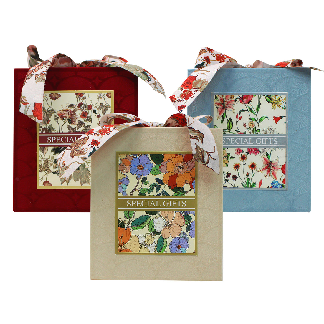 Floral Gift Box With Bow, Special Gift Box, Premium Craft Gift Box
