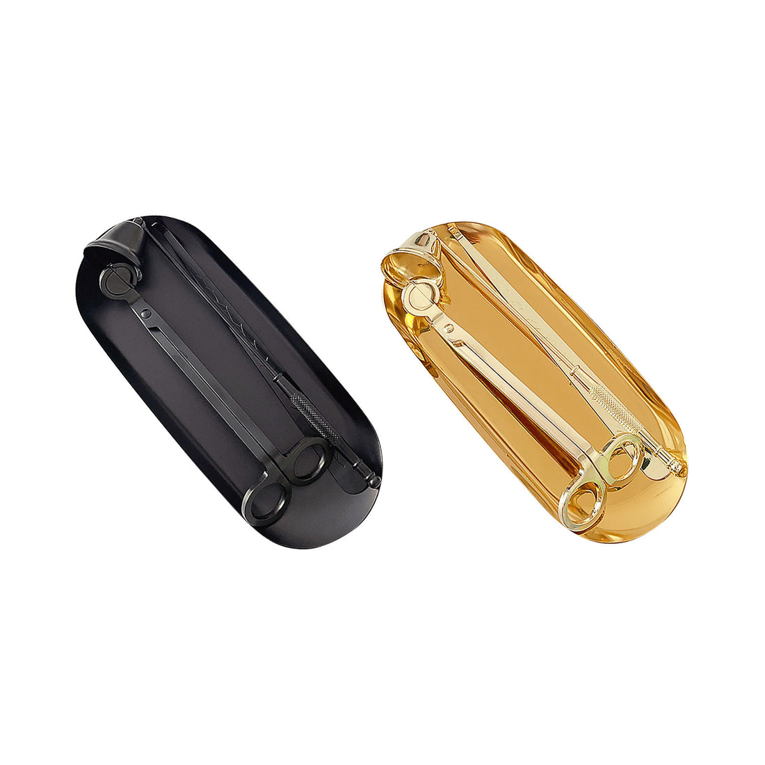 4-Piece Candle Accessory Set - Wick Trimmer, Snuffer, Hook, Tray | Elegant Candle Care Kit for Home Decor & Gifting