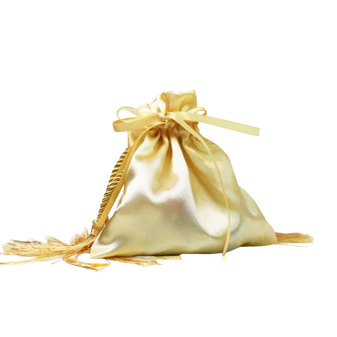 Drawstring Gift Bags Set of 10, Premium Curated Craft Gift Bag, Reusable Bag