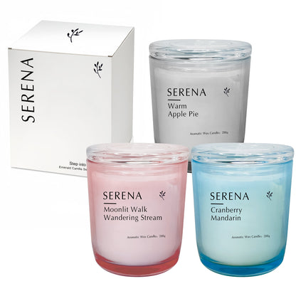 Glass Candle Holder, Serena Jar Candle, Candle Holder Jar (200g)