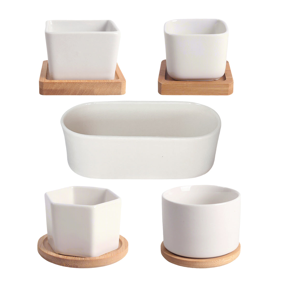 Modern Planter Pot, Pure White Ceramic Planter Pot, Home Decor