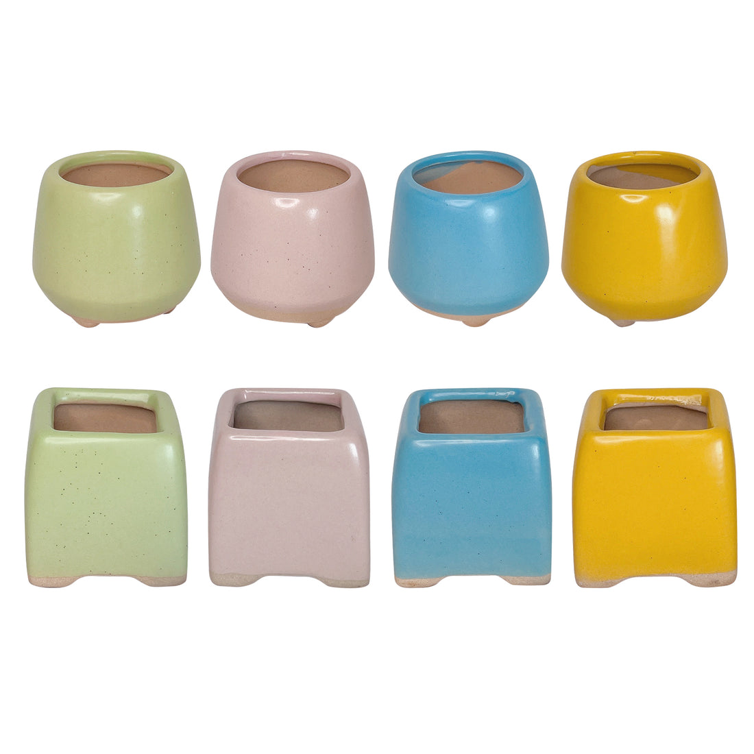 Colorful Clay Planter Pot, Small Clay Plant Pots, Paint Clay Plant Pots