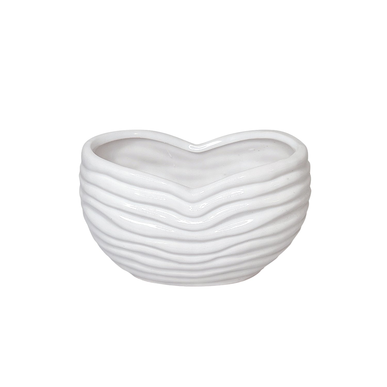 White Sands Plant Pot, Minimalist White Sand Ceramic Planter Pot