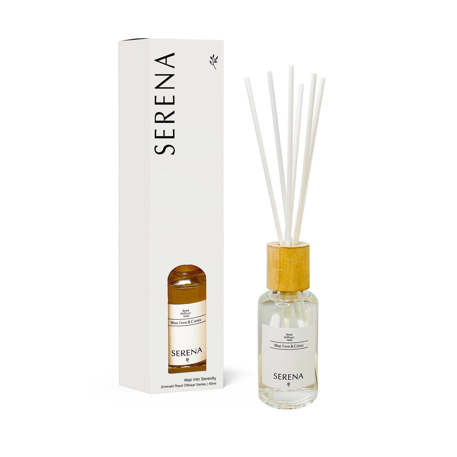 Glass Reed Diffuser for Home Fragrance, Air Freshener (50ml)