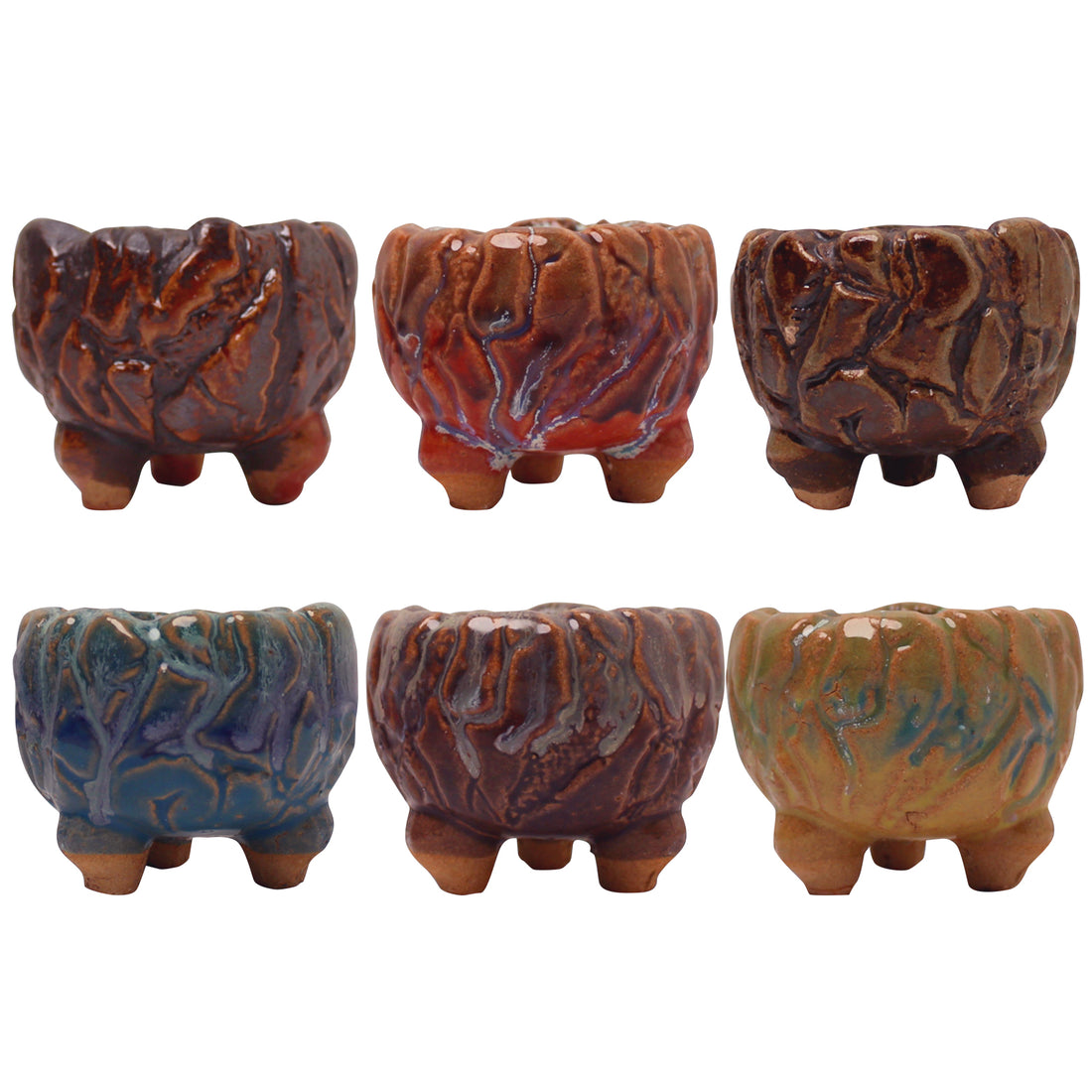 Colorful Planter Pots, Maifan Stone Planter Pot Home Decor