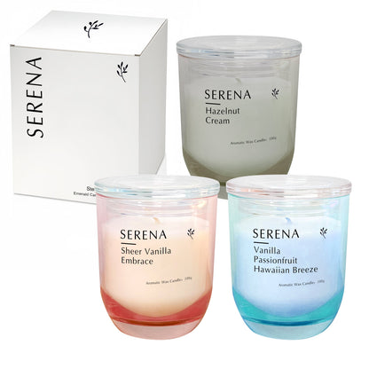 Serena Candle &amp; Soap Flower Gift Basket in Wooden Box – Perfect for Relaxation &amp; Decor