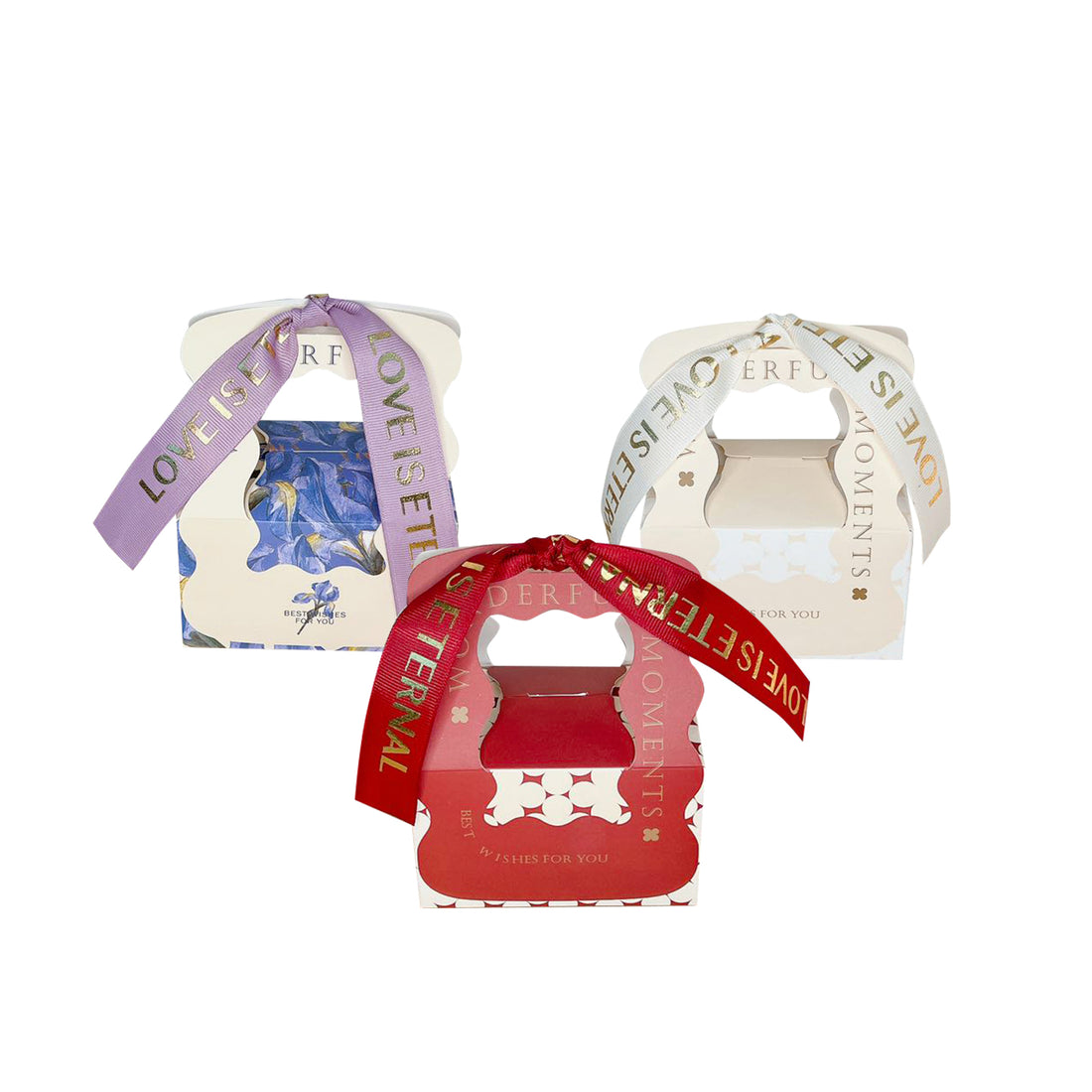 Luxury Gift Box Set of 10, Premium Hand Bag Flower Gift Box Set