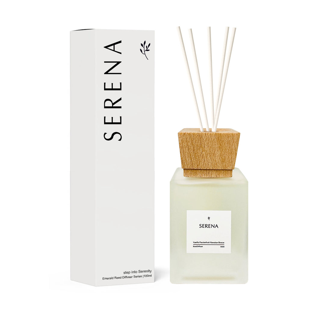 Frosted Glass Diffuser for Home Fragrance, Serena Air Freshener (100ml)