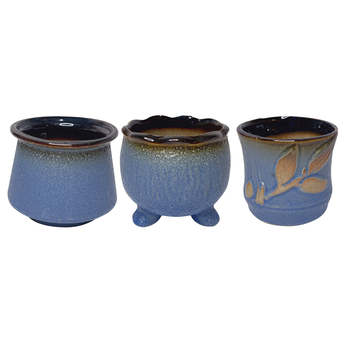 Bubble Plant Pot, Purple Glazed Planter Pot for Decor