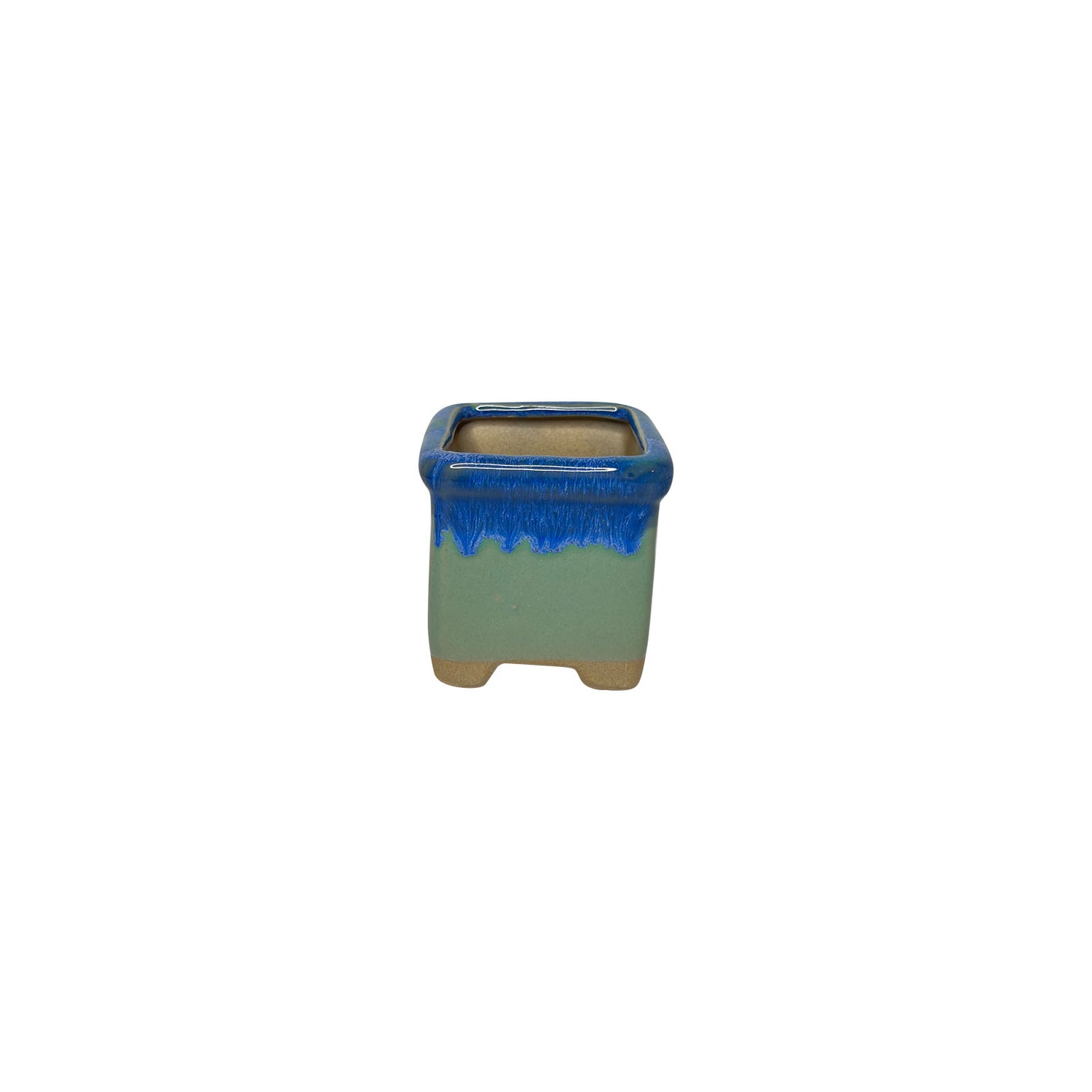 Painter Pot, Hand Painted Square Indoor Planter Pot