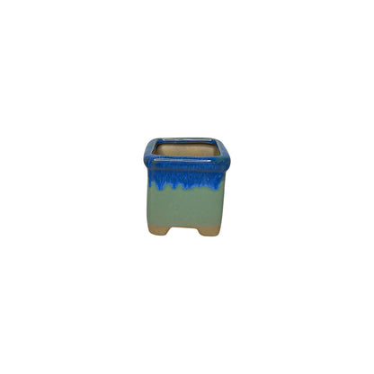 Painter Pot, Hand Painted Square Indoor Planter Pot